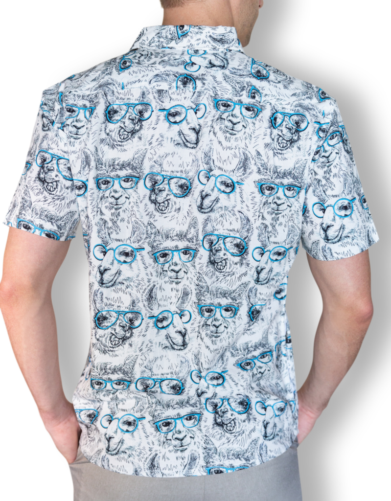 Llama M.D. Short Sleeve Button Up